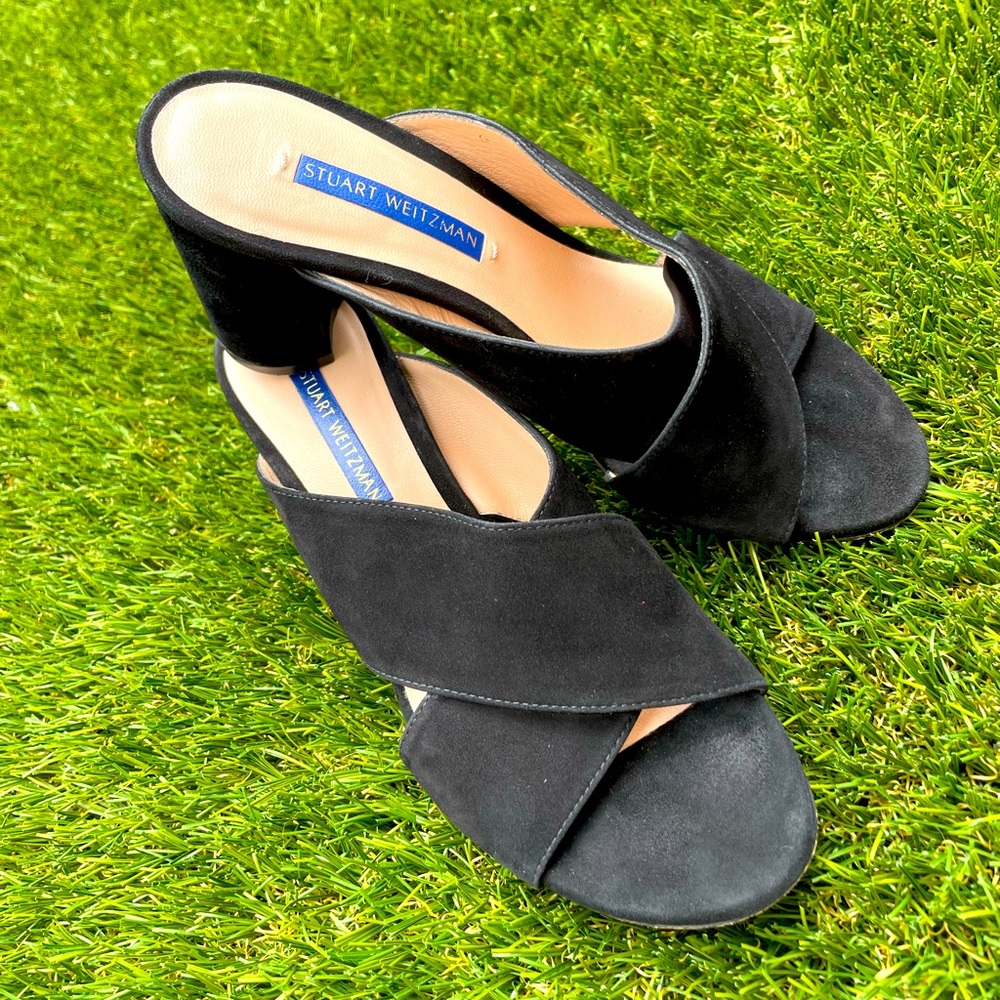 Stuart Weitzman Open Toe Heels. Size: 7. Color: B… - image 3